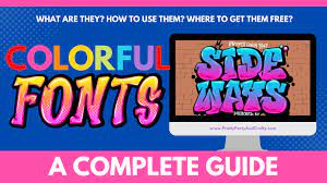 colorful fonts guide the best free