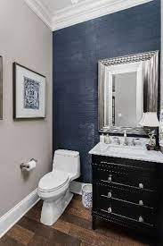 Navy And Gray Bathroom Blue Bathroom