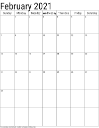 Bookmark this page and come back each month for your new calendar page. 2021 February Calendars Handy Calendars