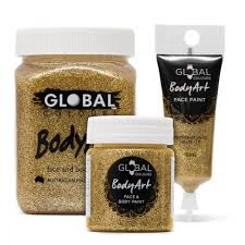 gold glitter global colours bodyart