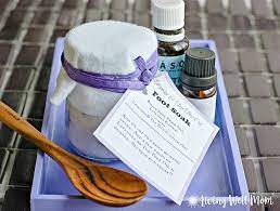 diy epsom salt foot soak with lavender