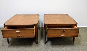 Pair Of Vintage Bassett End Tables