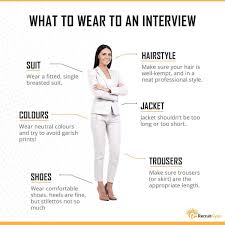 Whether you are interviewing in person or remotely after all, the interviewer is going to notice everything about your appearance, including your hair, makeup. What To Wear To A Job Interview Dress Codes For Every Type Of Work Environment By Recruitgyan Blog Medium