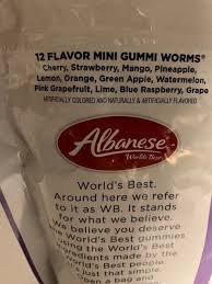 12 flavor mini gummi worms 27 oz
