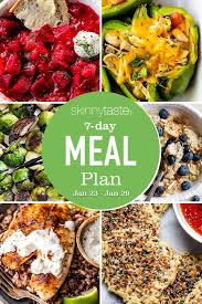 7 day healthy meal plan jan 23 29