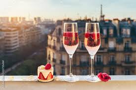 Paris Luxury Lifestyle Pink Champagne