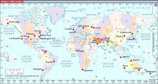Time Zone Map Of World Onlinelifestyle Co