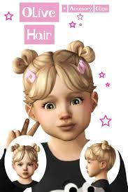 33 sims 4 toddler hair cc buns