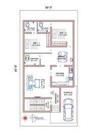 South Facing House 2bhk House Plan