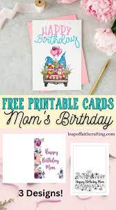 free printable birthday cards for mom