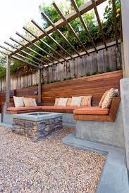 Check spelling or type a new query. Contemporary Built In Seating With Fire Pit Backyard Seating Area Modern Backyard Landscaping Backyard Seating