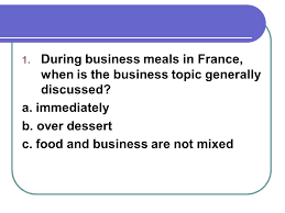 Test what you know about blooms and blossoms now! French Trivia 3 Francais 1 Decembre During Business Meals In France When Is The Business Topic Generally Discussed A Immediately B Over Dessert Ppt Download
