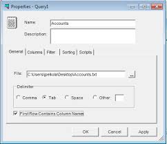 Table Import Importing Gl Accounts In Account Master
