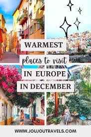 warmest places in europe in december