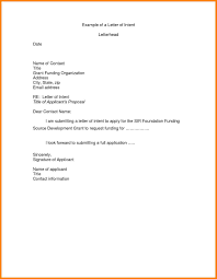 Resume Letter Of Intent Examples Sample Cover Letter Of Intent Job
