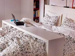 Ikea Malm Movable Bed Table Furniture