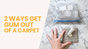 how to get gum out of carpet 2 easy
