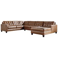 Signature design by ashley ottomans. Ashley Signature Design Baskove 1110255 34 77 17 Leather Match 4 Piece Sectional With Chaise And Tufting Dunk Bright Furniture Sectional Sofas
