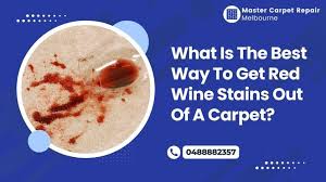 red wine stains out of a carpet