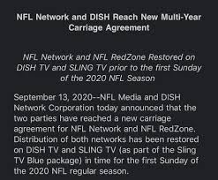 Meanwhile, dish will save a significant amount of money by refusing to carry the. Mick Akers On Twitter Nfl Network And Nfl Redzone Back On Dish Tv And Sling Tv Nfl Nfltwitter