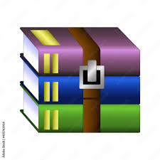 design of rar or zip archive file icon