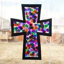 stained glass cross craft i heart