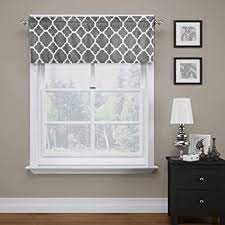The blue and white are common colors that are used for the pretty bed and bed cover of the modern bedroom. Explore Modern Valances For Windows Amazon Com