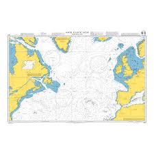 Admiralty Chart 4011 North Atlantic Ocean Northern Part