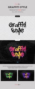 graffiti style text effect psd