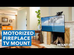 Motorized Fireplace Tv Wall Mount Mi