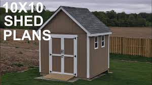 10x10 shed plans and storage shed
