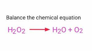 h2o2 h2o o2 balance the equation