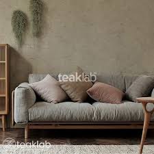 European Design Teak Wood Mountain Sofa