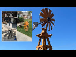 how to build a wooden windmill base