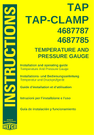 4687787 Tap Tap Pressure Gauge User Manual Refmanufacturing