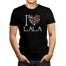 I love Lala colorful hearts T-shirt | eBay