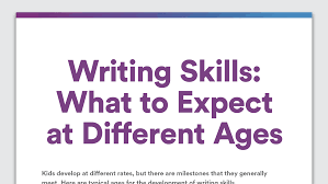 writing skills at diffe ages