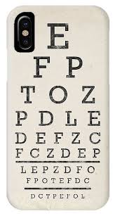 Vintage Eye Chart Iphone X Case