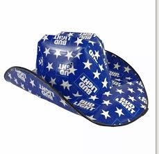 Budweiser Bud Light Hat Cowboy 4th Fourth Of July Rodeo Party Apparel Hats