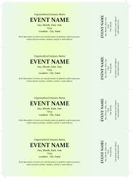 Commercial Event Ticket Template