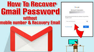recover gmail account without pword