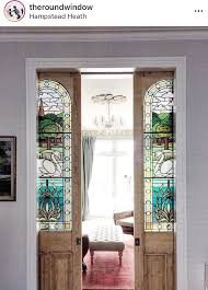 Sliding Doors With Stained Glass