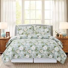 Magnolia Garden King Quilt Bedding Set