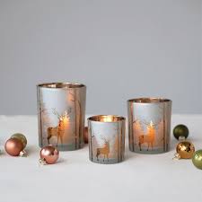Woodland Charms Mercury Glass Candle