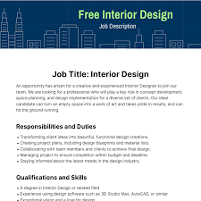 interior design job description edit
