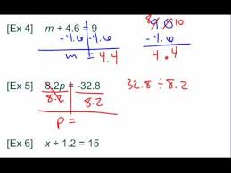 Solving Equations With Rational Numbers