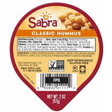 sabra clic hummus singles nutrition