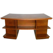 Early floppy disks only used one surface for recording. Midcentury Teak Desk Writing Table Curved Double Sided For Sale The Kairos Collective Uk