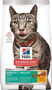 Hills Science Diet Adult Perfect Weight Chicken Recipe Dry Cat Food 3 Lb Bag