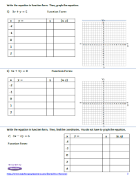 Linear Equations Worksheet Create A